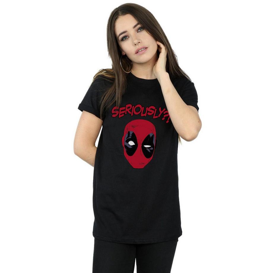 Deadpool Seriously T-Shirt Stampa Grafica  