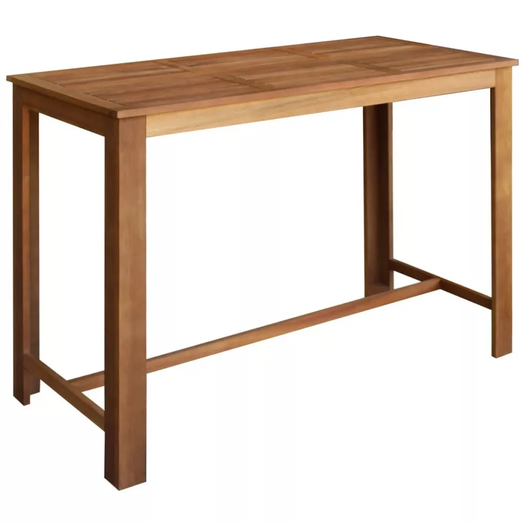 Table de bar Bois d acacia massif 150x70x105 cm