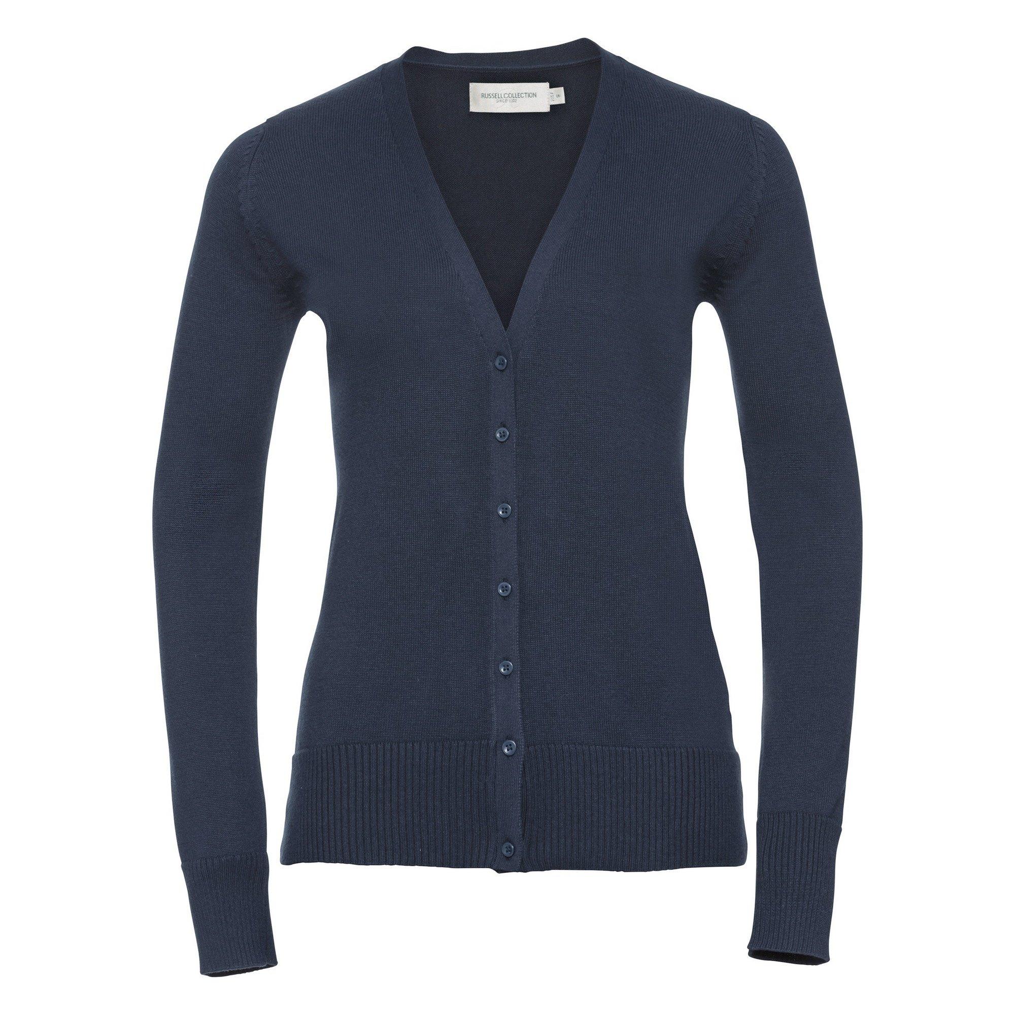 Image of Collection Strickjacke Mit Vausschnitt Unisex Marine 3XL