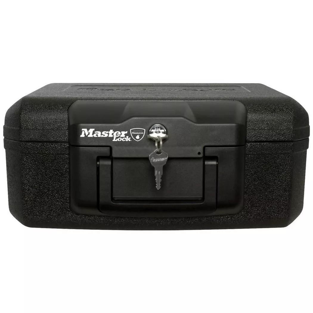 MASTER LOCK - Cassaforte antincendio, 90X120MM, Nero