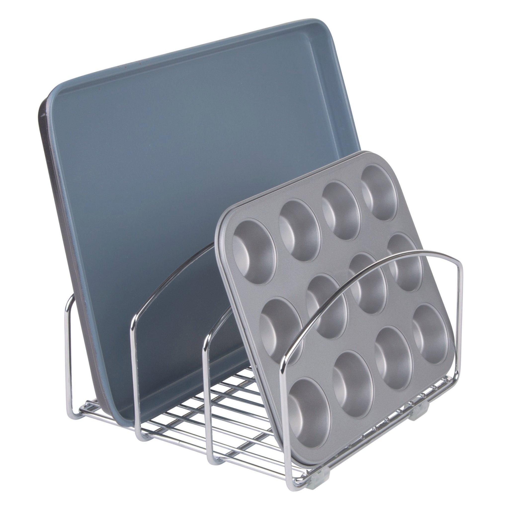 iDesign  iDesign CLASSICO - Support de rangement pour plaques de cuisson en métal 