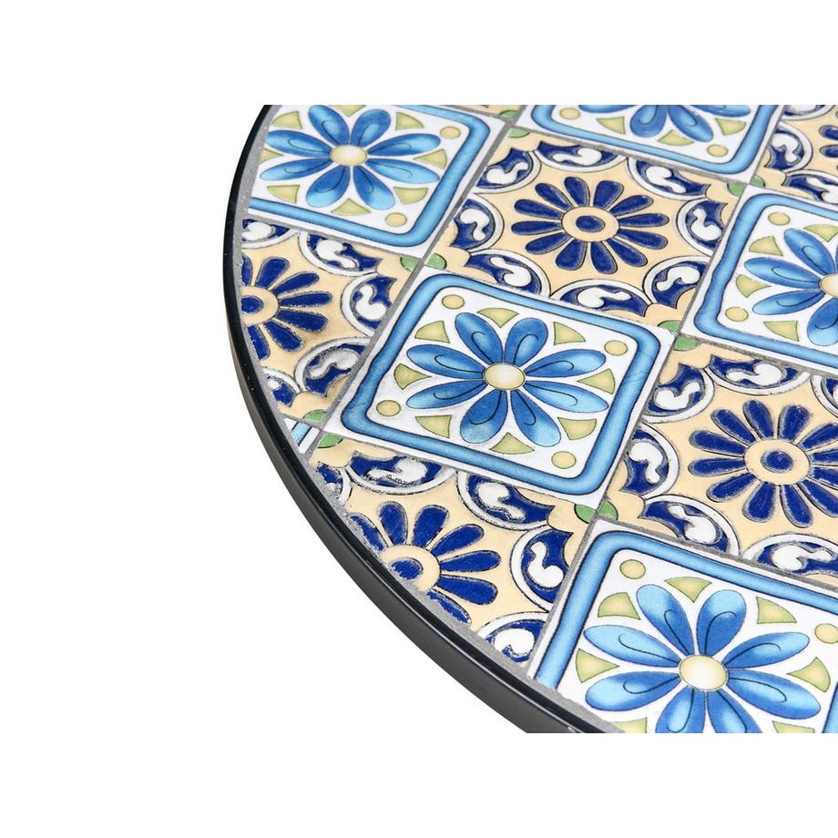 Beliani Outdoor Bistrotisch aus Eisen Mediterran AGGIUS  