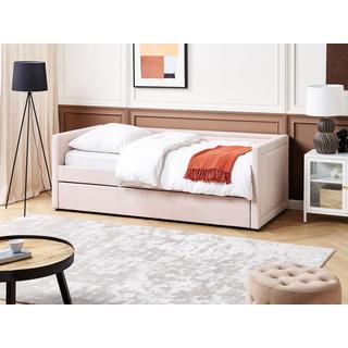 Beliani Bett mit Lattenrost aus Cord Modern MIMIZAN  