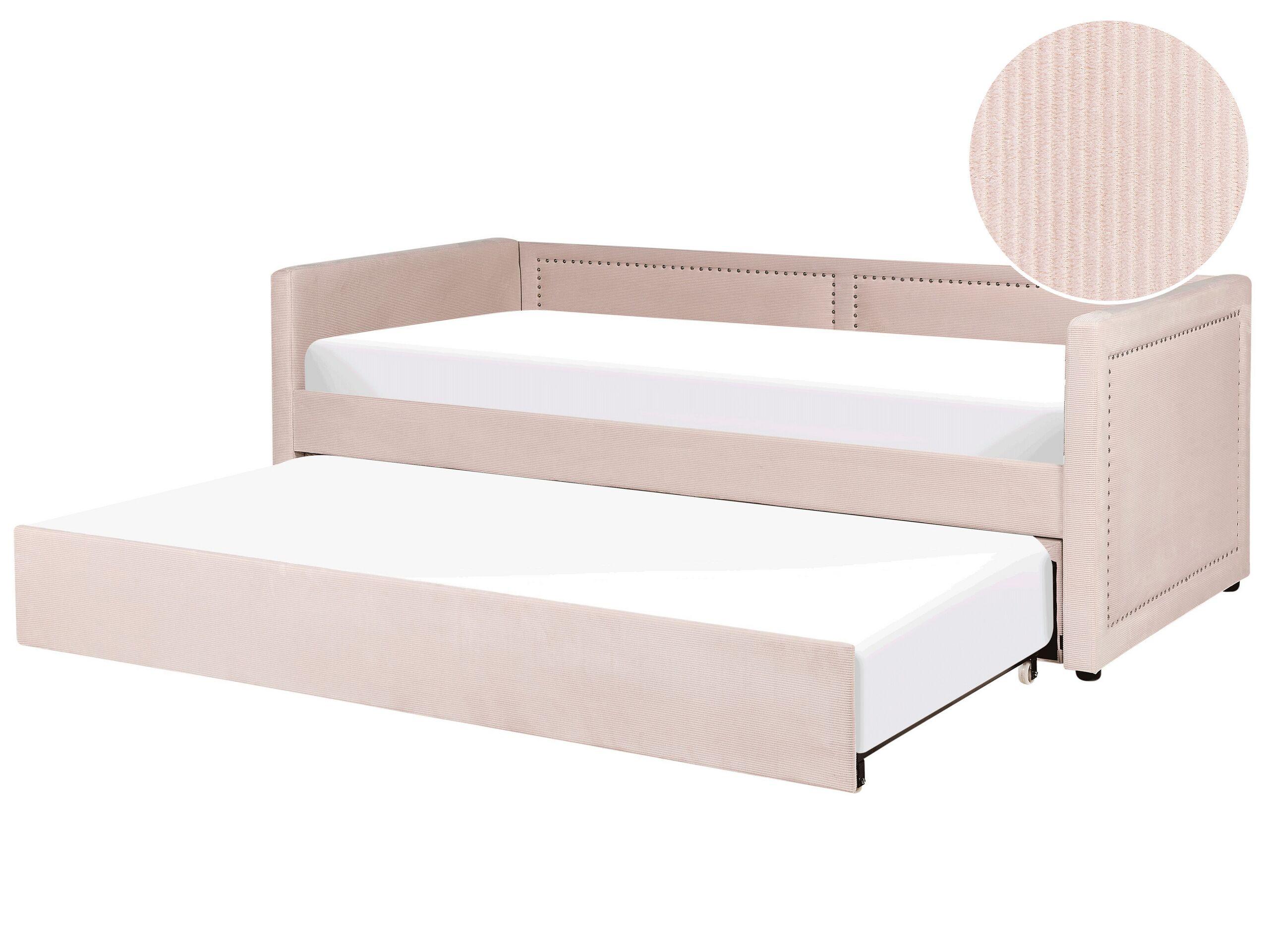 Image of Bett mit Lattenrost aus Cord Modern MIMIZAN Bett mit Lattenrost aus Cord Modern MIMIZAN