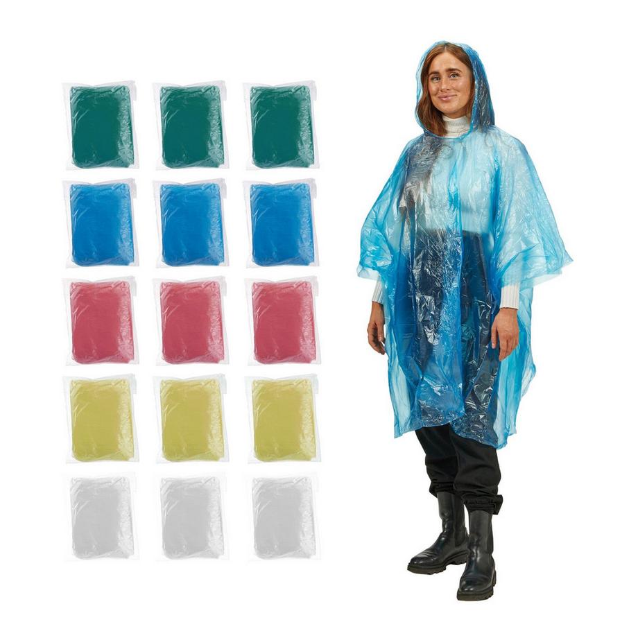 Northio Set di poncho usa e getta in 15 colori  