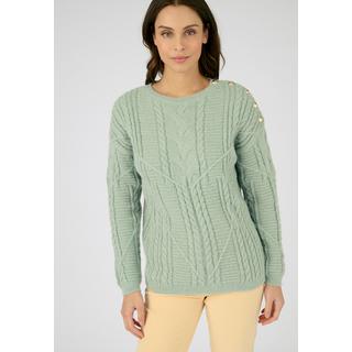 Damart  Zopfmusterpullover mit Knöpfen, Thermolactyl. 