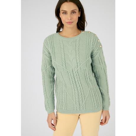 Damart  Zopfmusterpullover mit Knöpfen, Thermolactyl. 