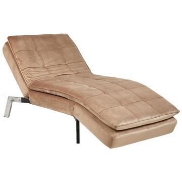 Chaise longue en Velours Glamour LOIRET