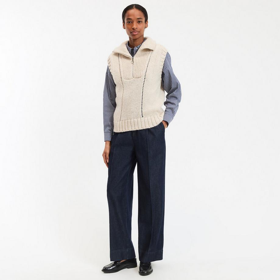 La Redoute Collections Pull sans manches col camionneur  