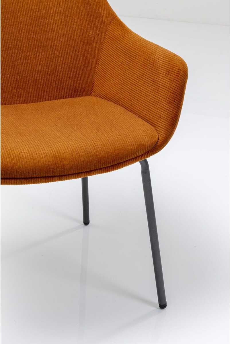 mutoni Chaise avec accoudoirs Avignon orange  