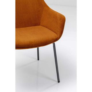 mutoni Chaise avec accoudoirs Avignon orange  