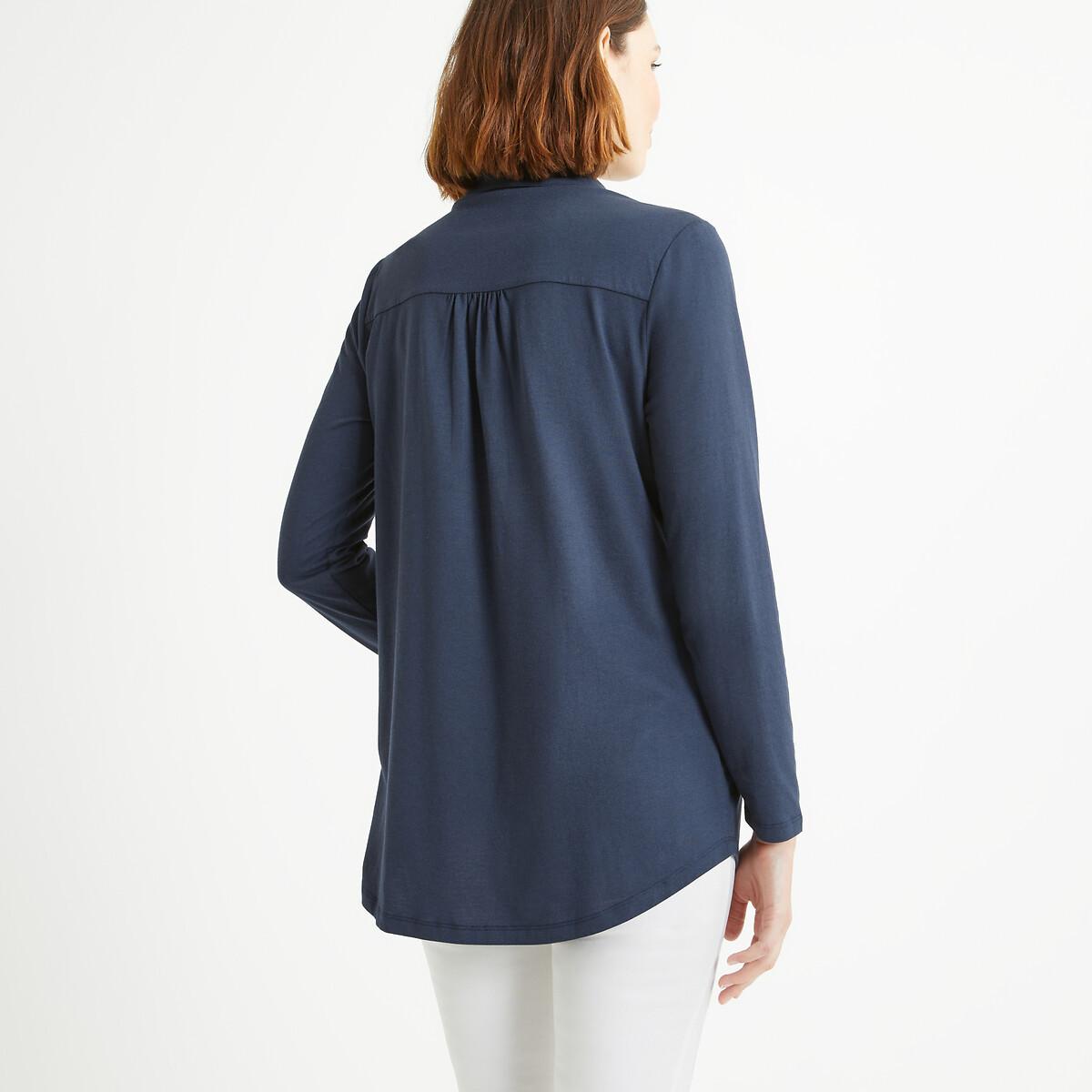 La Redoute Collections  Langärmeliges Blusenshirt mit Polokragen 