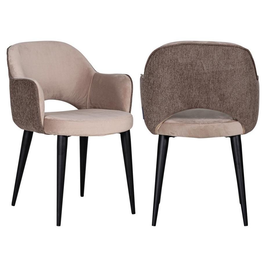 mutoni Chaise Giovanna gris kaki noir  