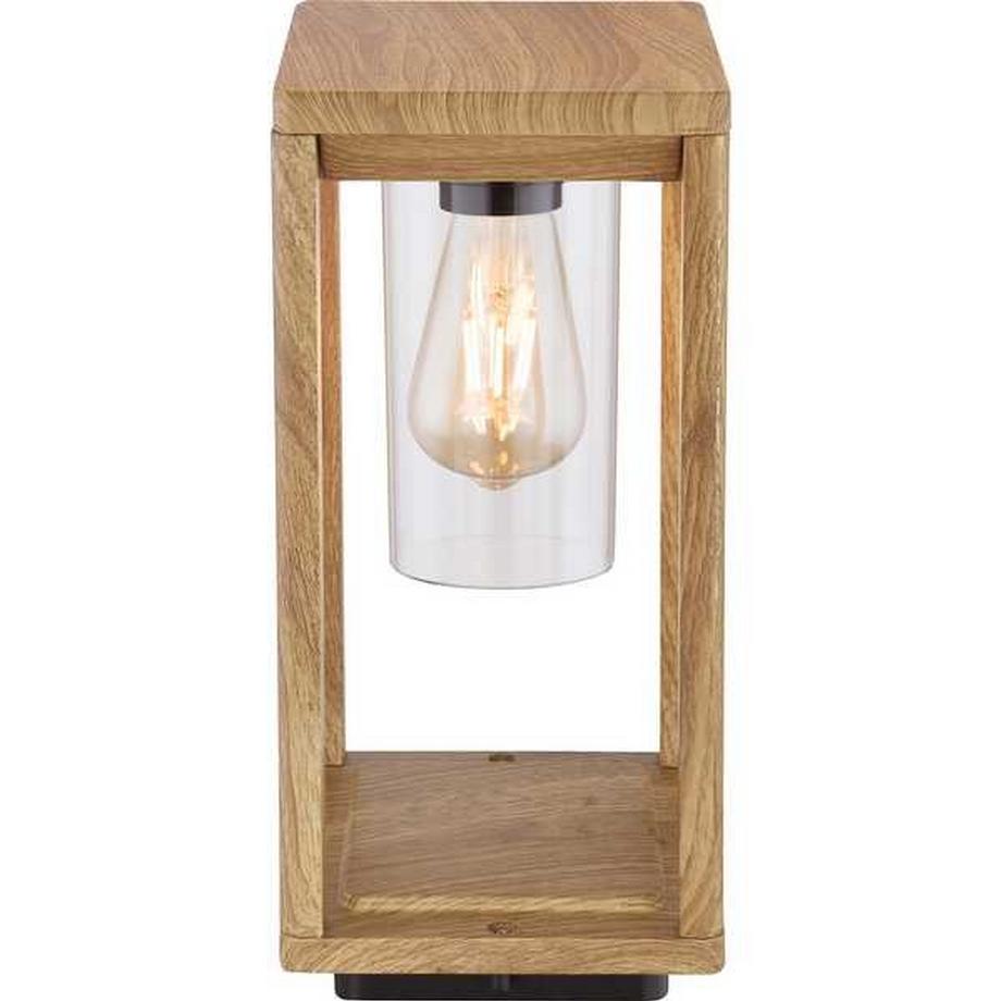 mutoni Lampe d'extérieur Candela aluminium moulé sous pression aspect bois 1xE27 LED  