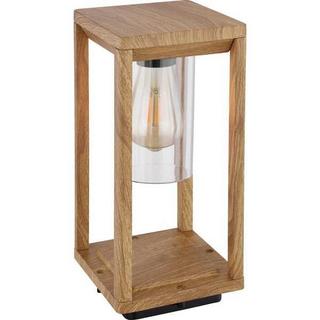 mutoni Lampada da esterno Candela in pressofusione di alluminio effetto legno 1xE27 LED  