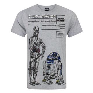 STAR WARS  Tshirt C3PO et R2D2 