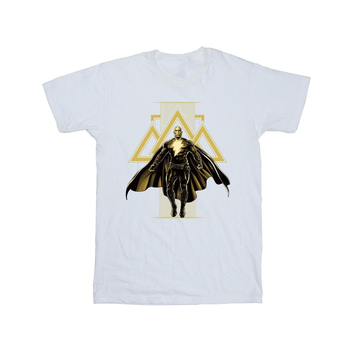 Image of Black Adam Rising Golden Symbols Tshirt Mädchen Weiss 104