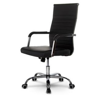 B2X Poltrona da ufficio Sofatel Boston dal design moderno, nera  