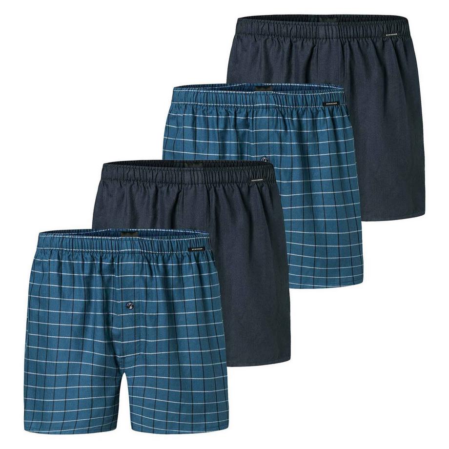 Schiesser Web-Boxershorts 4er Pack Bequem sitzend  