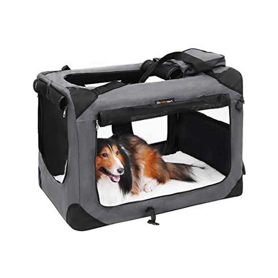 Pricenet  Faltbare Transportbox für Haustiere mit Netzfenstern und Metallrahmen 