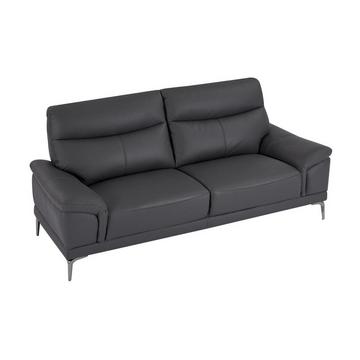 Sofa 3-Sitzer - Leder - Anthrazit - ATESSO