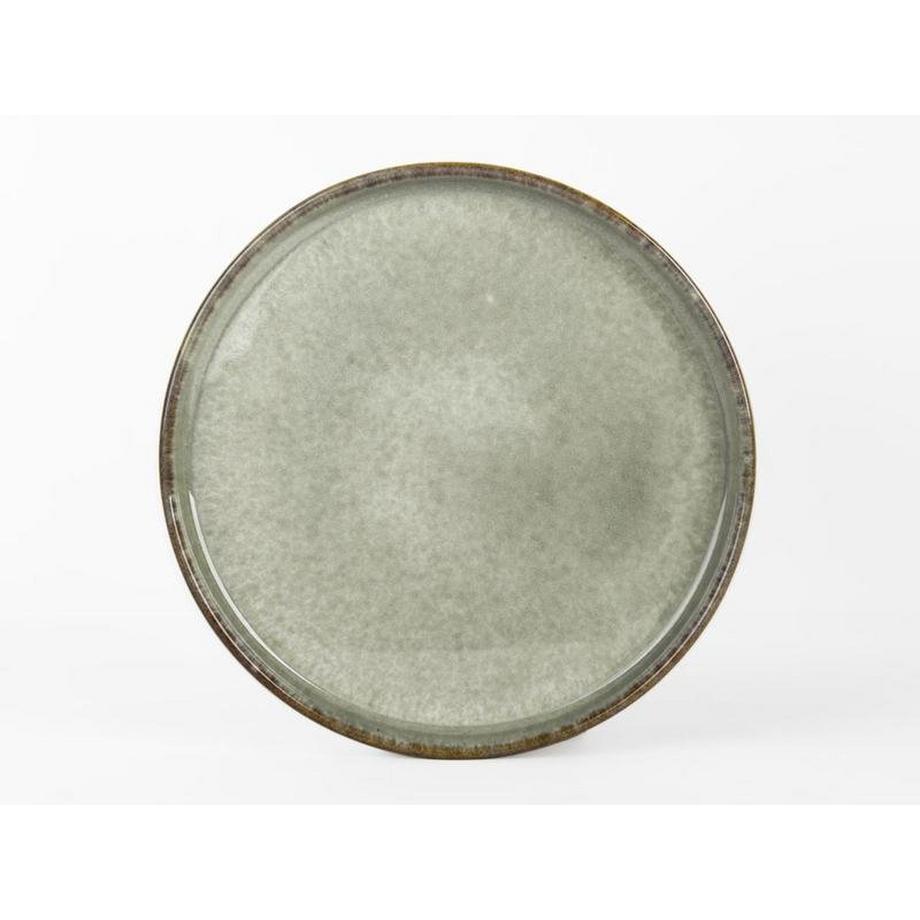 Sia  Teller-Set - 6-teilig - B. 22 cm - Steingut - Hellgrün - MIA 