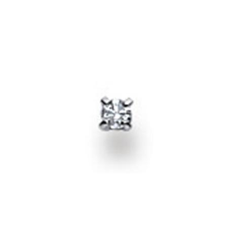 MUAU Schmuck  Nasenstecker Weissgold 750 Diamant 0.023ct. 