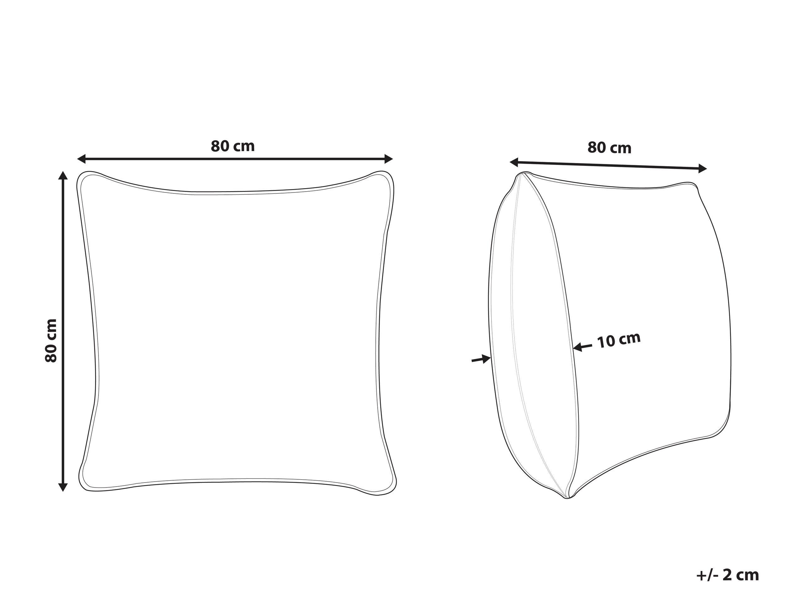 Beliani Cuscino Lyocell TRIGLAV  