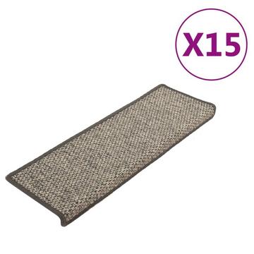 Tapis d'escalier autocollants 15 pcs tissu