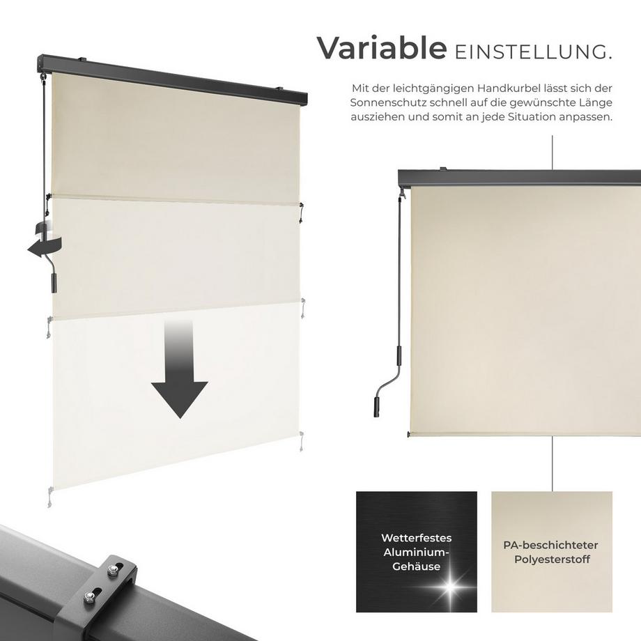 Tectake Store banne verticale ELOISE différentes tailles  