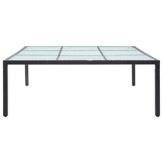 VidaXL Table à manger de jardin rotin synthétique  