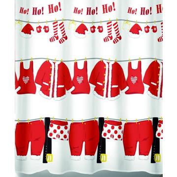 'Rideau de douche textile XMAS Santa's Laundry'