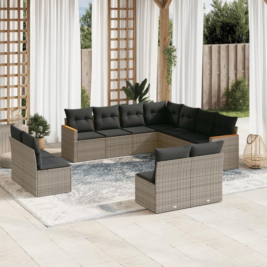 VidaXL Garten sofagarnitur poly-rattan  