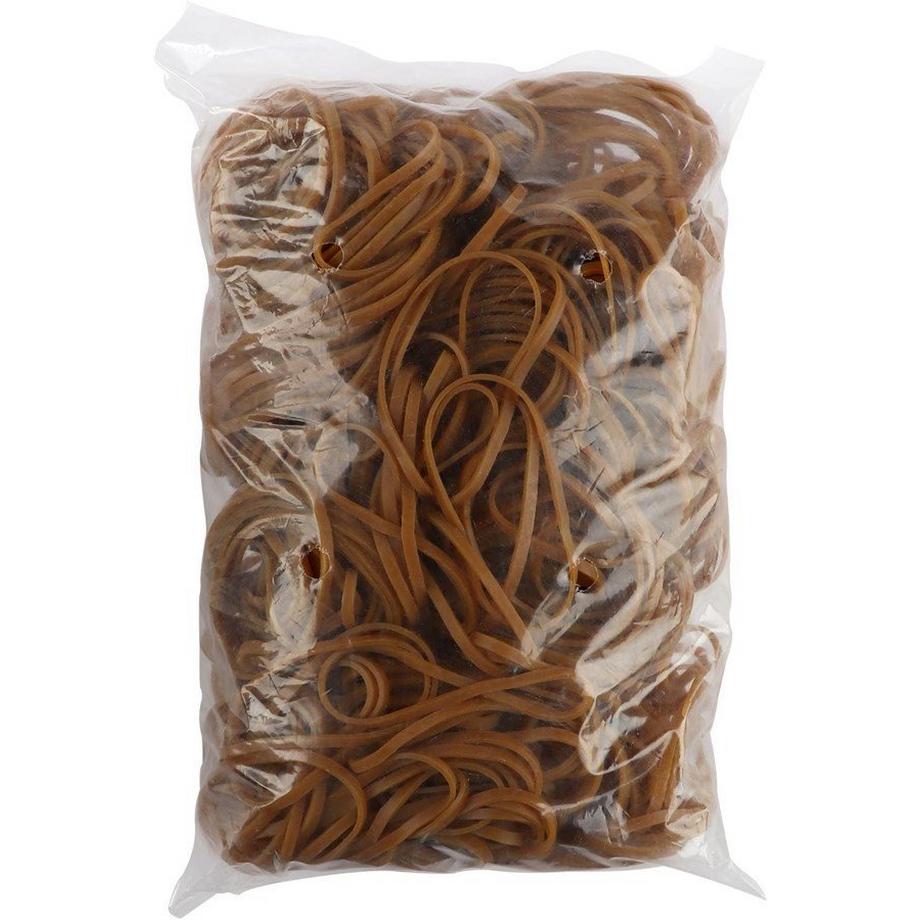 BÜROLINE BÜROLINE Gummibänder 80x3mm 155432 braun, ø 50mm 500g  