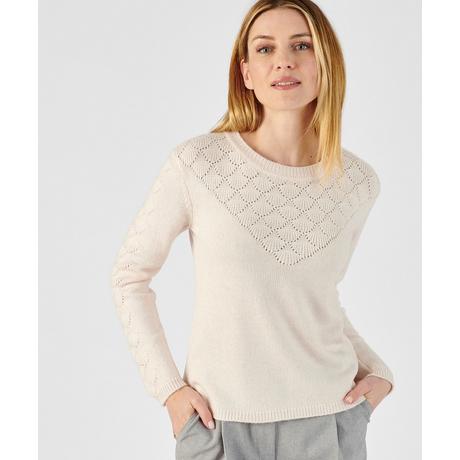 Damart  Pull ajouré façon écaille. 