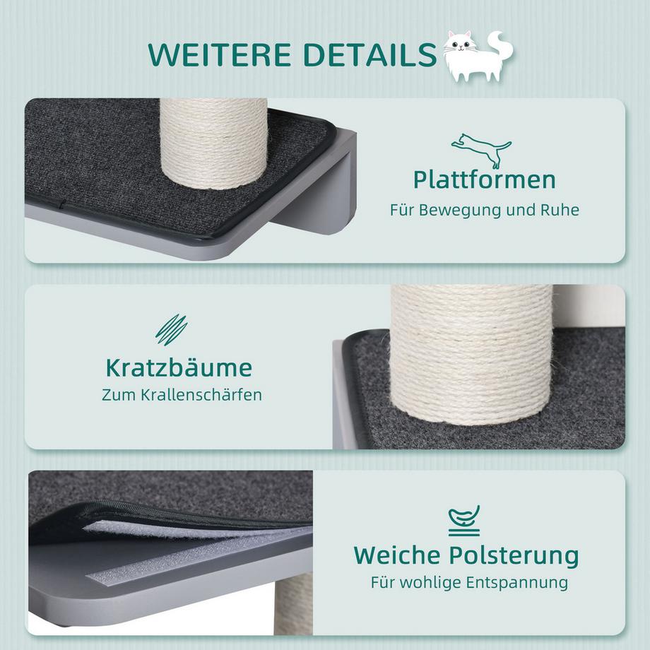 PawHut  Wandkratzbaum 