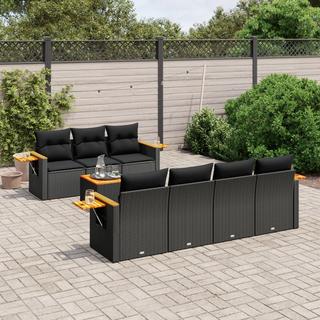 VidaXL set divano da giardino Polirattan  