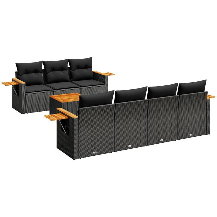 set divano da giardino Polirattan