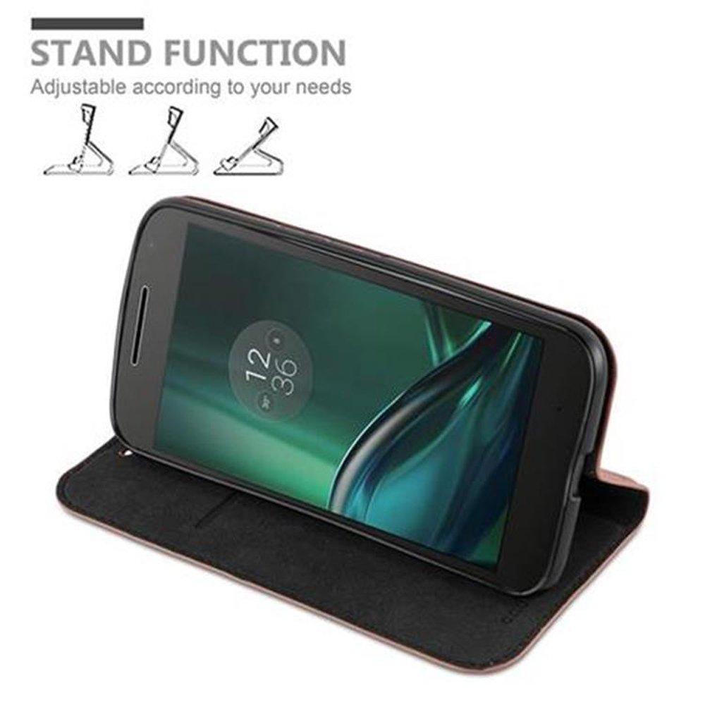 Cadorabo  Housse compatible avec Motorola MOTO G4 / G4 PLUS - Coque de protection avec fermeture magnétique, fonction de support et compartiment pour carte 