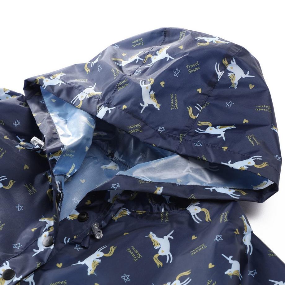 Alopini Poncho Antipioggia Bambini Stampa Unicorno  