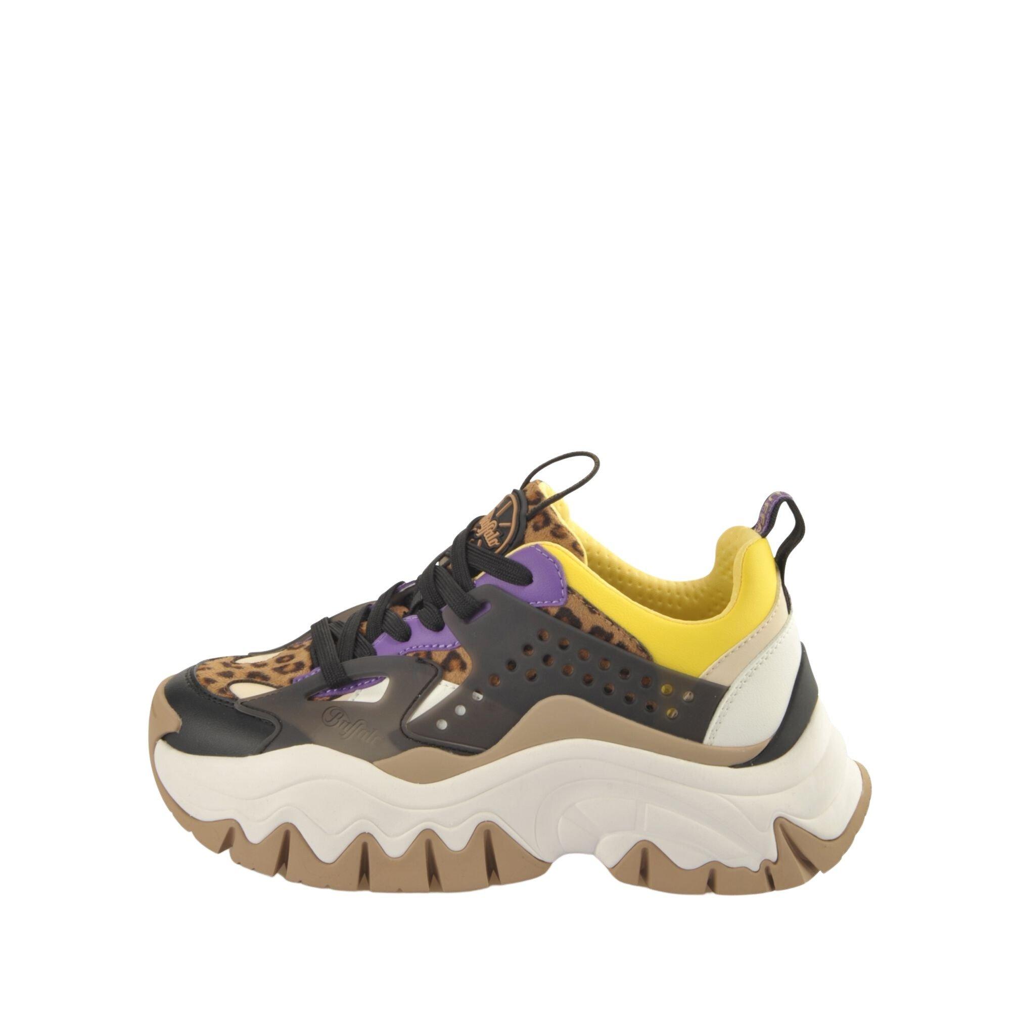 Buffalo  baskets trail one - vegan nappa/nubuck/fur-animal 