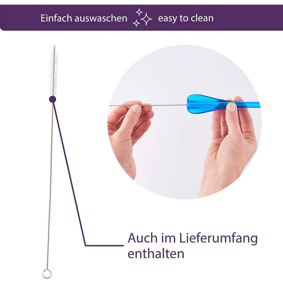 mastrad  Trinkhalm-Löffel 6er-Set 