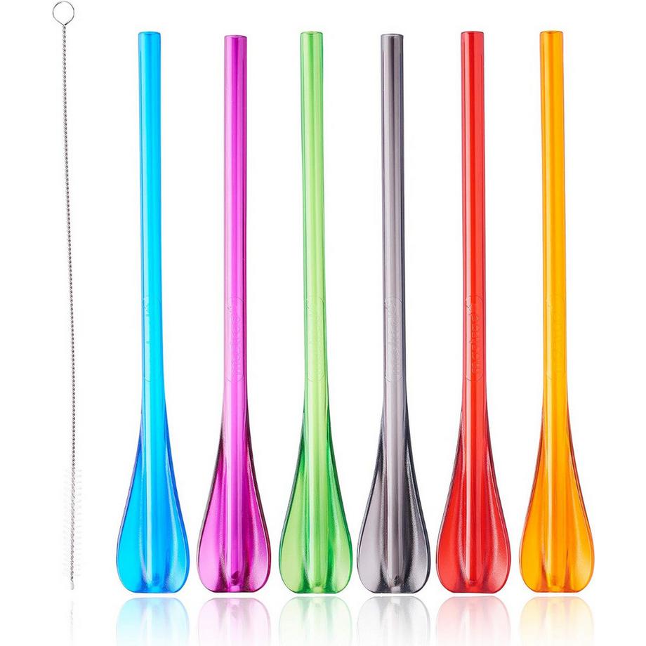mastrad  Trinkhalm-Löffel 6er-Set 