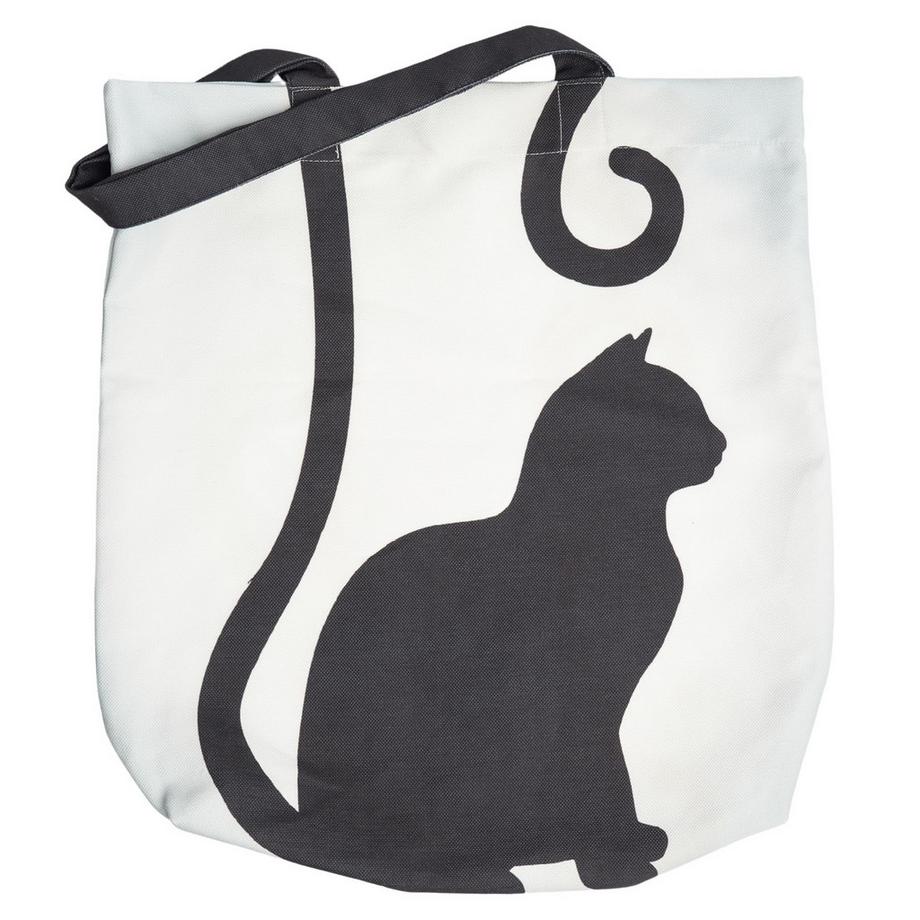 Only-bags.store Sac de courses pliable en tissu avec motif chat  