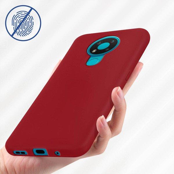 Avizar  Coque Nokia 3.4 Silicone Gel Rouge 