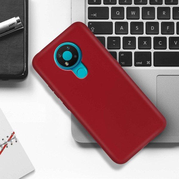 Avizar  Coque Nokia 3.4 Silicone Gel Rouge 