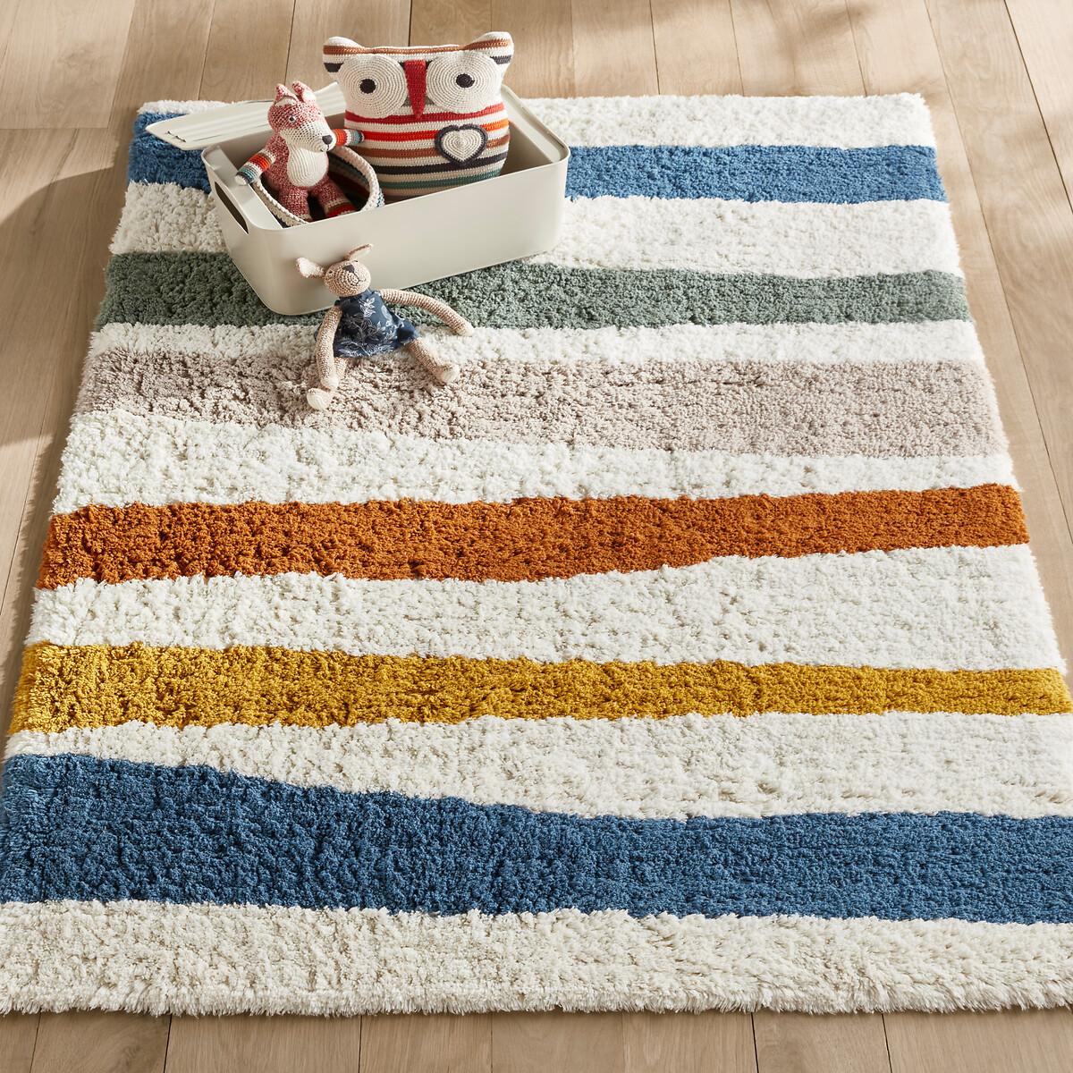 AM.PM Tapis enfant rayé en coton bio  