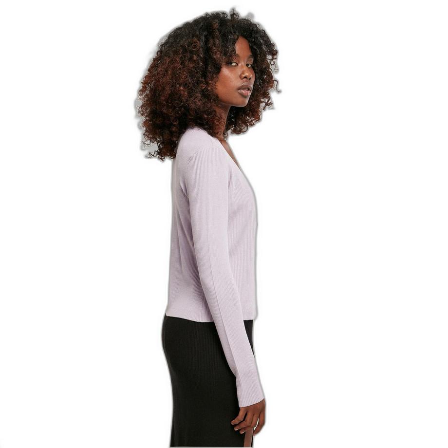 URBAN CLASSICS Cardigan corto a maglia a coste  