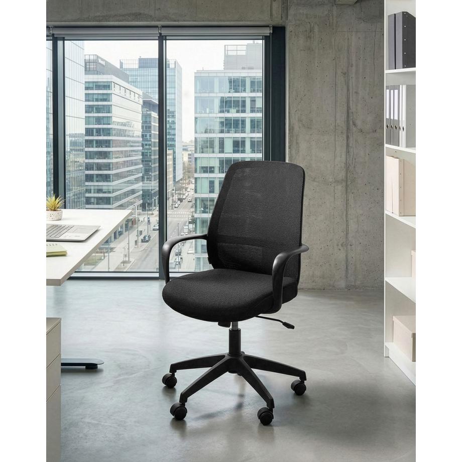 Beliani Chaise de bureau en Tissu Moderne VELTO  