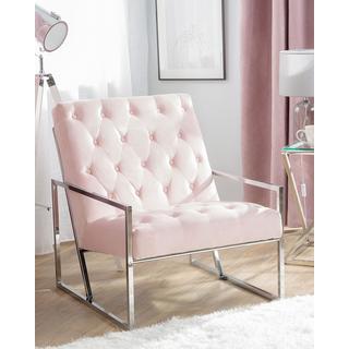 Beliani Fauteuil en Velours Glamour HARSTAD  